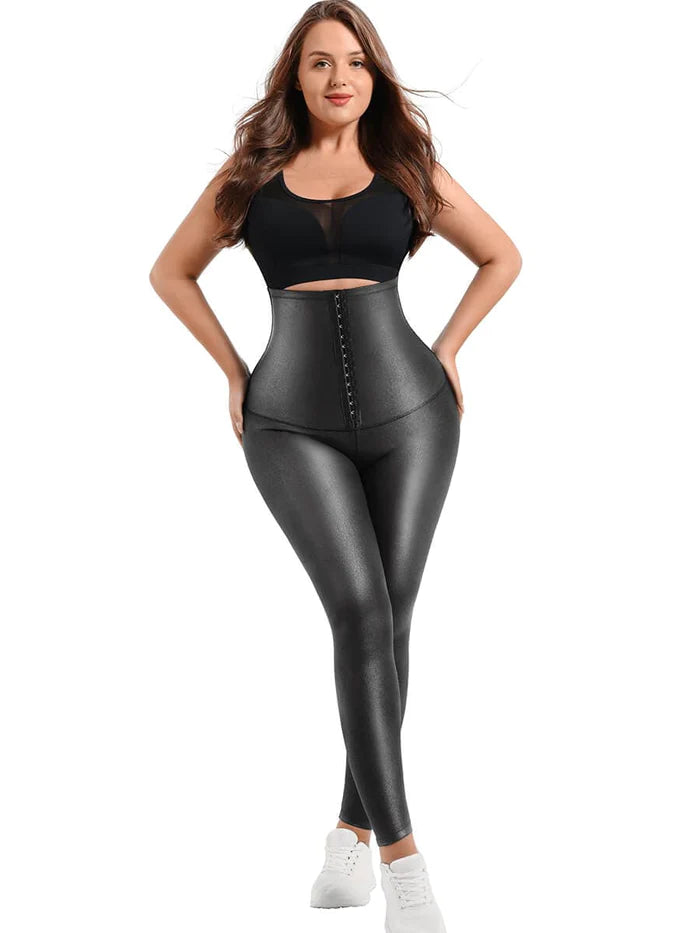 High Waisted Faux Leather Leggings