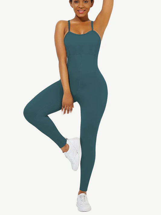 STRAPPY YOGA JUMPSUIT