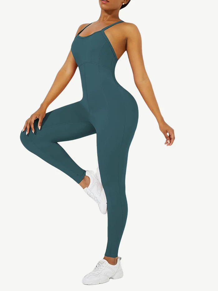 STRAPPY YOGA JUMPSUIT