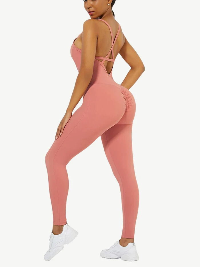STRAPPY YOGA JUMPSUIT