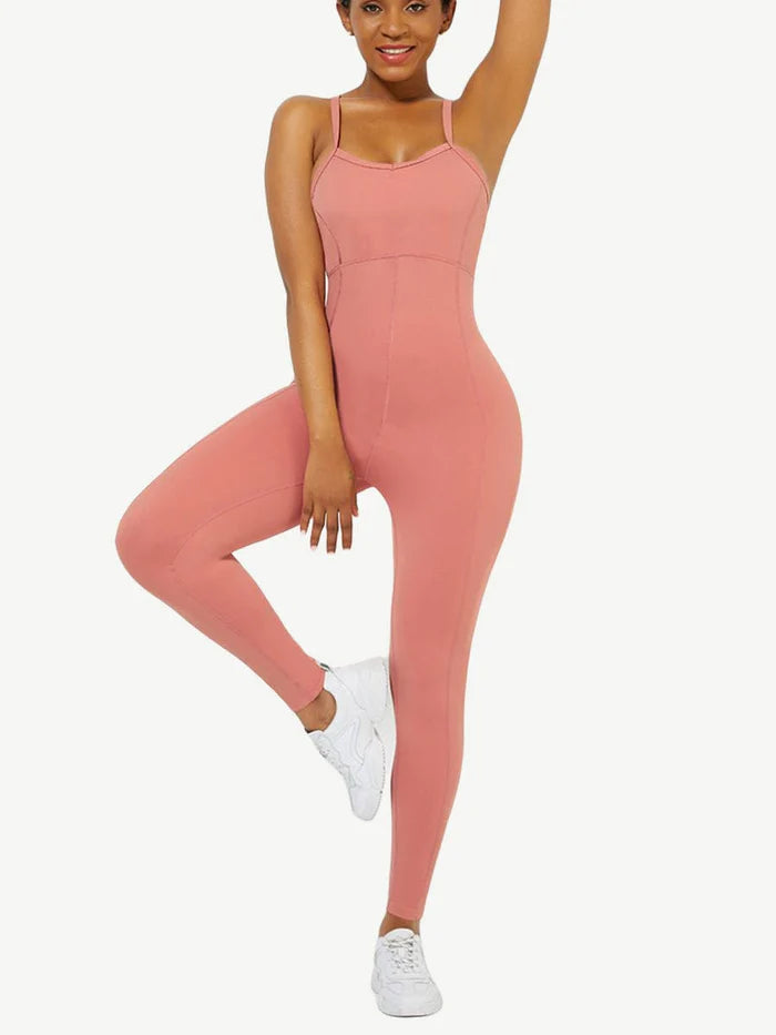 STRAPPY YOGA JUMPSUIT