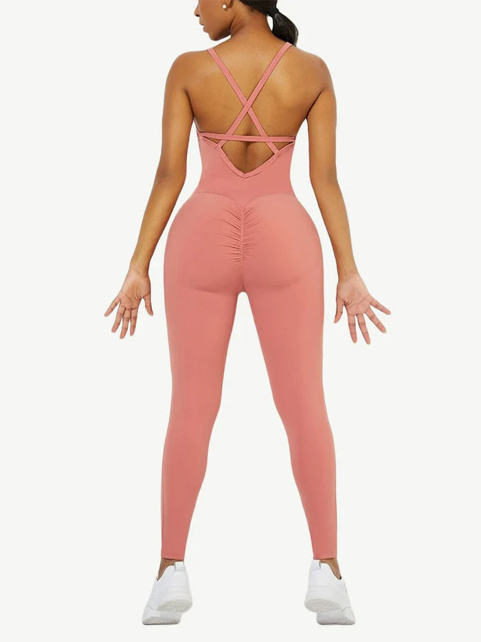 STRAPPY YOGA JUMPSUIT