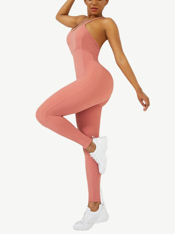 STRAPPY YOGA JUMPSUIT