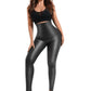 High Waisted Faux Leather Leggings
