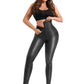 High Waisted Faux Leather Leggings