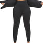 NEOPRENE HIGH WAIST BELTED LEGGINGS