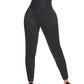 NEOPRENE HIGH WAIST BELTED LEGGINGS