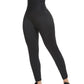 NEOPRENE HIGH WAIST BELTED LEGGINGS